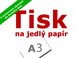 Tisk na jedlý papír A3