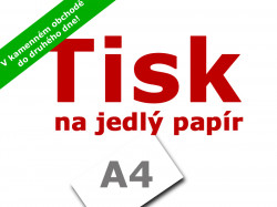 Tisk na jedlý papír A4