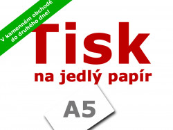 Tisk na jedlý papír A5