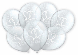 7ks Průhledných Balónků vhodné na svatební výzdobu