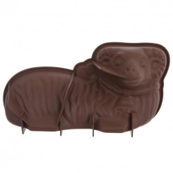 Silikonová forma na beránka hnědá