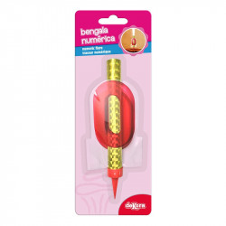 Dortová fontána s číslem 0