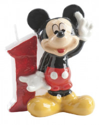 Dortová svíčka Mickey 6,5cm číslo 1