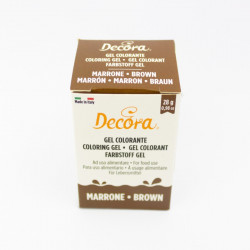 Gelová barva hnědá 28g