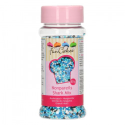 Cukrové perličky modro bílé 80g