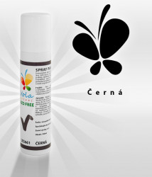 Barva ve spreji pastelová na čokoládu AF (černá) 100 ml