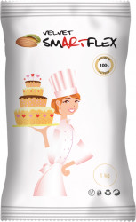 Smartflex Velvet Mandle 1 kg v sáčku (Potahovací a modelovací hmota na dorty) 0244 dortis