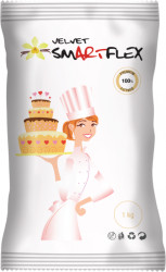Smartflex Velvet Vanilka 1 kg v sáčku (Potahovací a modelovací hmota na dorty) 0280 dortis
