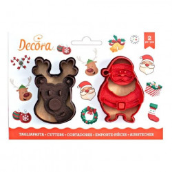 Vykrajovátko sob a Santa Claus 8cm