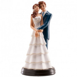 Svatební figurka na dort 18cm něžné objetí
