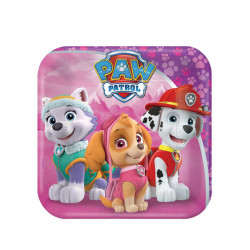 Papírový talíř 8ks Paw Patrol čtvercové 18x18cm