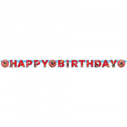 Girlanda happy birthday hasič Sam 180x15cm