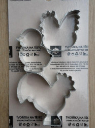 Sada vykrajovátek velikonoční - slepice, kohout, kuřátko