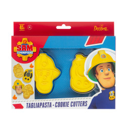 Sada vykrajovátek hasič Sam 2ks Sam a vysílačka 8x5cm