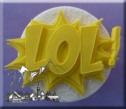 Silikonová formička nápis LOL!