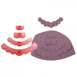 Vykrajovátko na volánky na dort 4ks