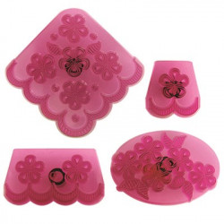 Vykrajovátko květinové na hrany 4ks