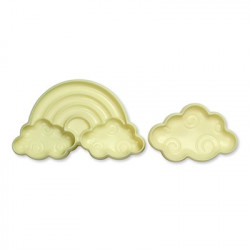 Plastová forma 2ks mraky a duha