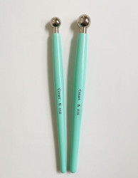 Kovové kostice kulté zelené 2ks