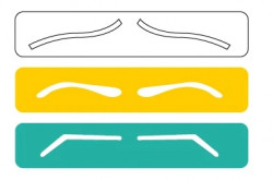 Kostice na obočí 3ks