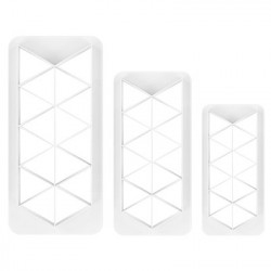 Sada vykrajovátek 3kusy Geometric - trojúhelníky