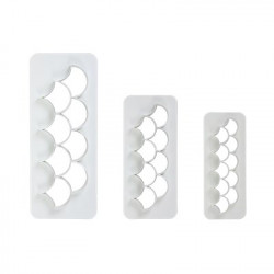 Vykrajovátko 3ks na rybí šupiny