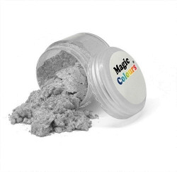Jedlá prachová perleťová barva 8ml Pure Silver