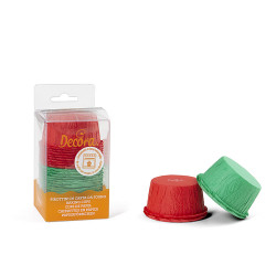 Košíček na muffiny zelený a červený celkem 25ks