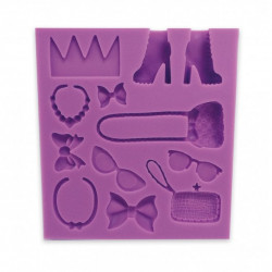 Silikonová forma - doplňky pro ženy