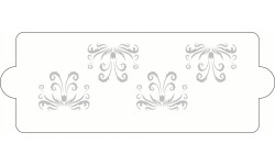 Stencil na dort 34x12cm Barocco