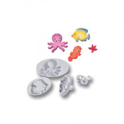 Pístové vykrajovátko mořský svět 4ks