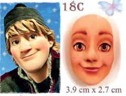 Silikonová forma obličej Ledové Království Kristoff