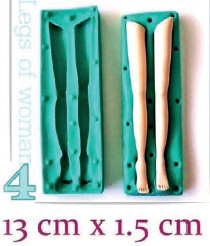 Silikonová forma nohy ženy