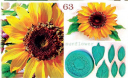 Silikonová forma žilkovač slunečnice