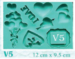 Silikonová forma srdce