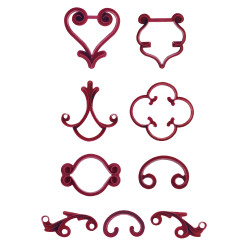 Naznačovač 9ks ornamenty