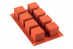 Silikonová forma na dezerty kostky 1000ml na 8ks