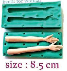 Silikonová forma ruce ženy