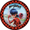 Papírový talíř 22,8cm 8ks Miraculous - Ladybug