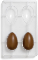 Polykarbonátová forma na čokoládu vajíčka 9x5cm