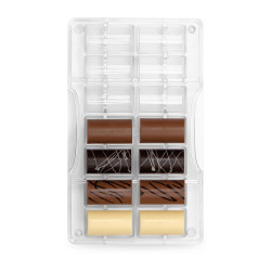 Polykarbonátová forma na čokoládu Cilindro medium