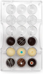 Polykarbonátová forma na čokoládu polokoule malé