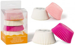 Košíčky na muffiny růžovo bílé 75ks 5x3,2cm