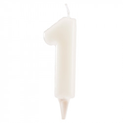 Svíčka na dort číslo 1 svítící ve tmě 6cm