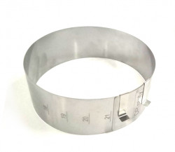 Nastavitelná forma kruhová 18-21 cm (výška 8cm)
