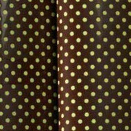 Transfer fólie 40x25cm zelené tečky