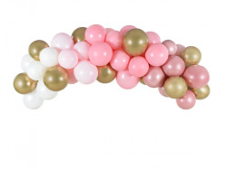 Balónková girlanda růžová 200cm 60ks