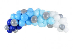 Balónková girlanda modrá 200cm 60ks