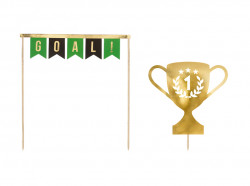 Zápich do dortu fotbal 20cm 2ks