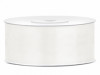 Saténová světle krémová stuha 25mm/25m